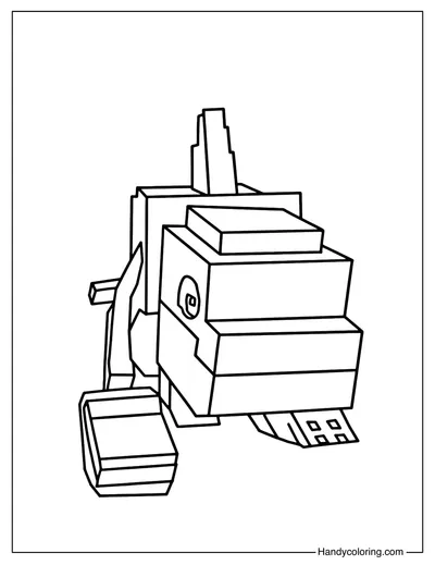 Orcalero Orcala Plants vs Brainrots Coloring Page