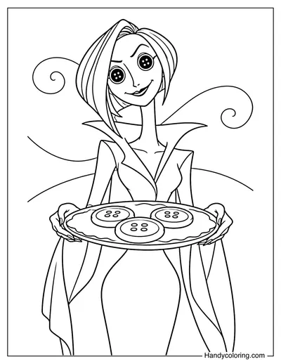 Other Mother Holding a Tray of Button Cookies