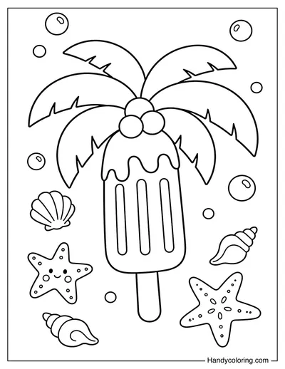 Palm Tree Popsicle