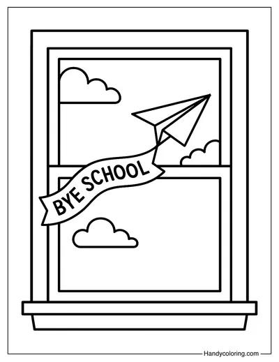 Paper Plane Flying Away Page