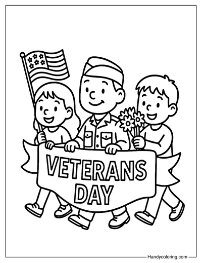 Parade March Coloring Page