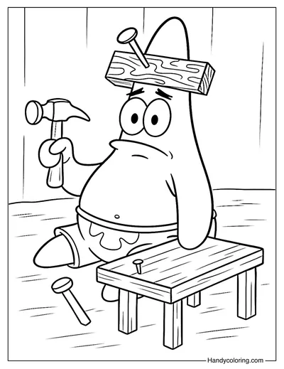 Patrick DIY Disaster Coloring Page