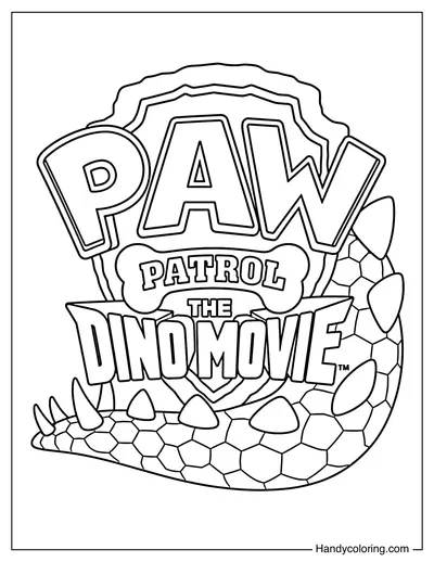 Paw Patrol Dino Movie Logo