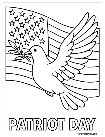 Peace Dove Coloring Page Free