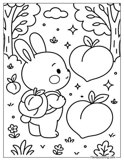 Peach Dream Coloring Page