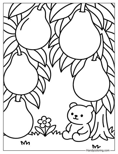 Pear Valley Coloring Page