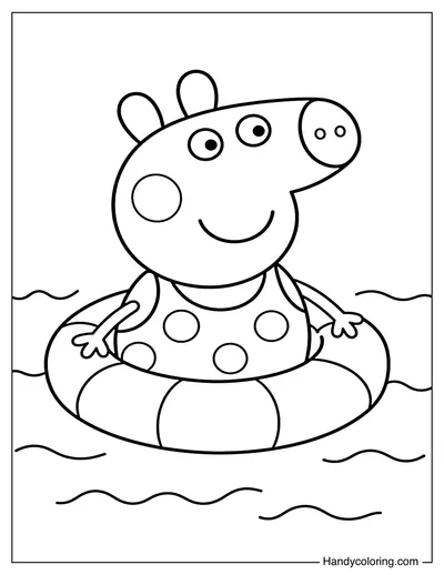 Peppa Pig Swimming with Float