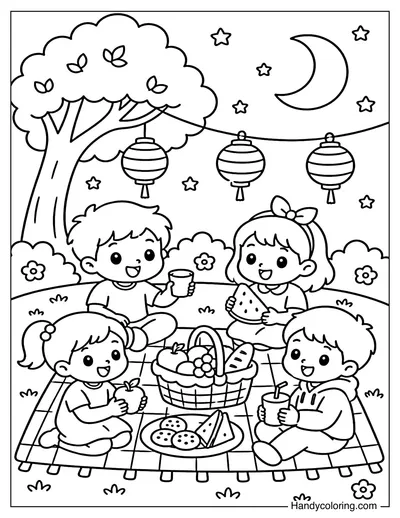 Picnic Under The Night Sky