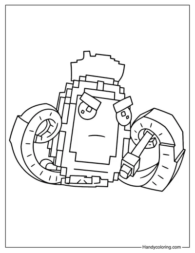 Pine-a-Painter Coloring Page Plants vs Brainrots