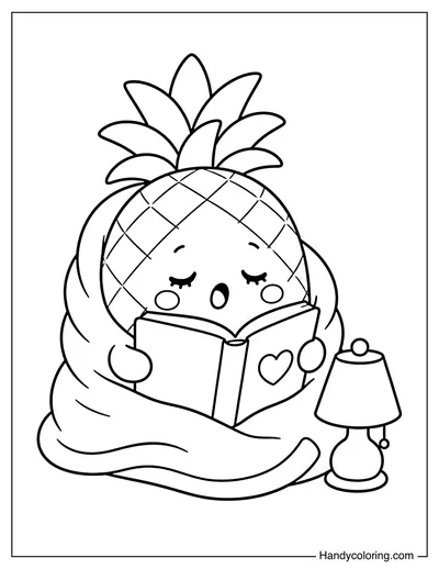 Pineapple Wrapped in a Cozy Blanket