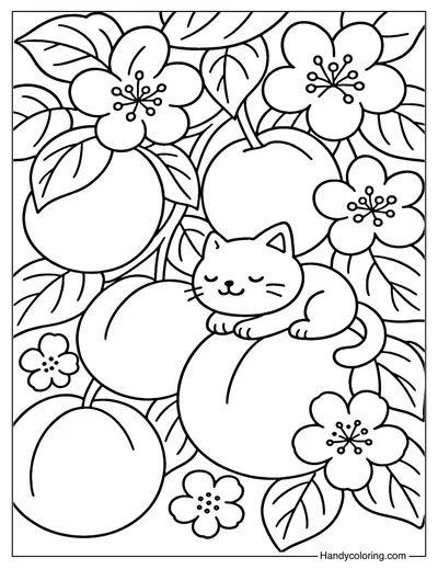 Plum Whisper Coloring Page