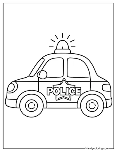 Police Car Side View