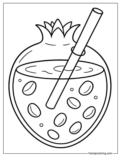Pomegranate Light Cave Coloring Page