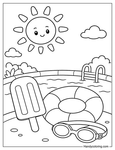Popsicle by the Pool