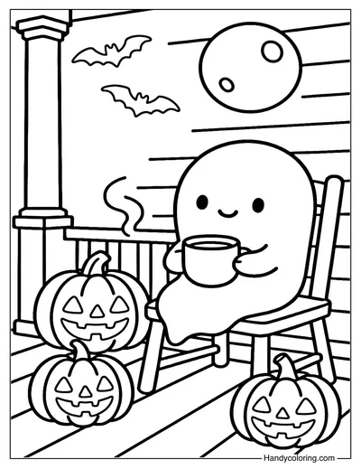 Porch Night Coloring Page