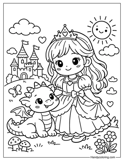 Princess and Tiny Dragon