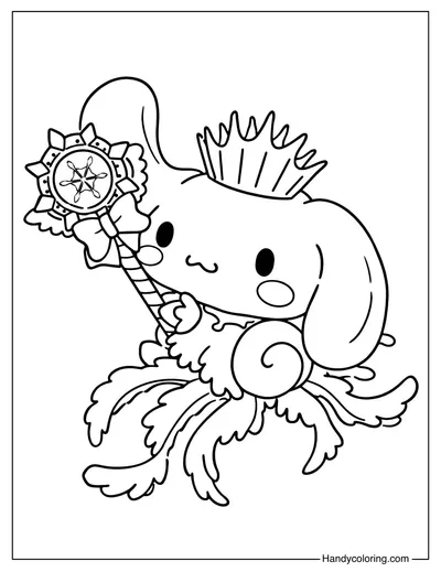 Princess Cinnamoroll Coloring Page