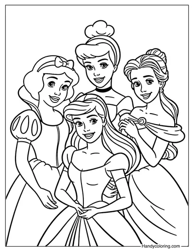 Princess Disney Coloring Page