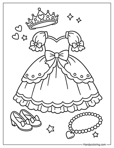 Princess Dress and Accessories