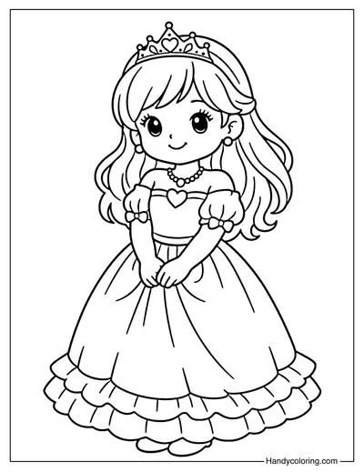 Princess Standing Cute Pose