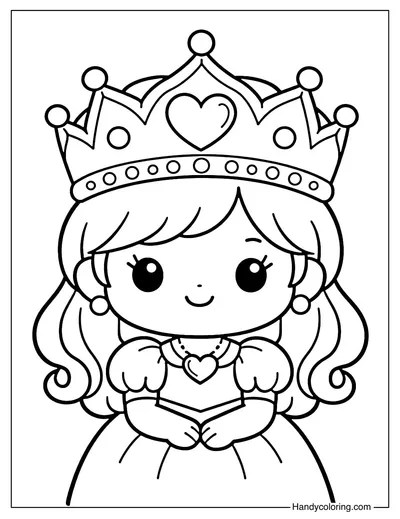 Princess with Big Crown