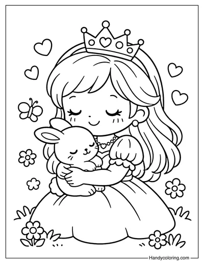 Princess with Bunny