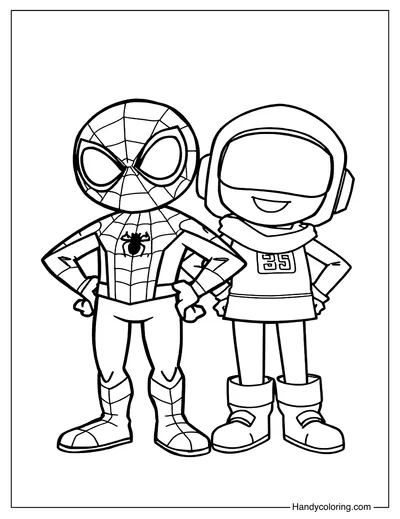 Printable Spiderman Coloring Page