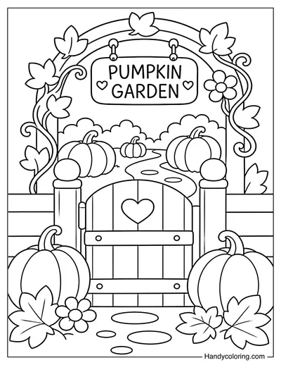 Pumpkin Garden Gate