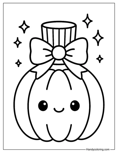 Pumpkin Lotion Bottle Coloring Page
