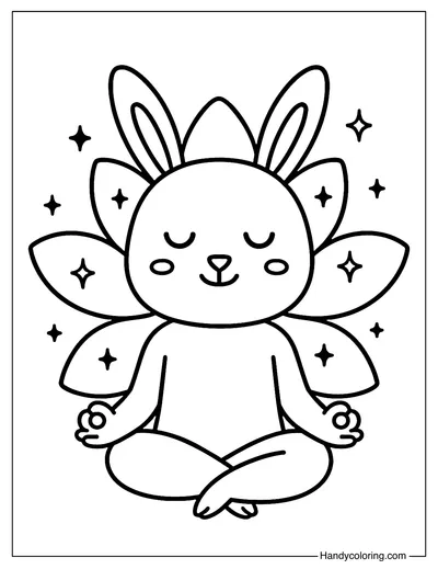 Radiating Light Coloring Page