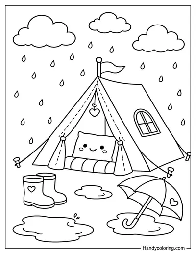 Rainy Day Camping Adventure