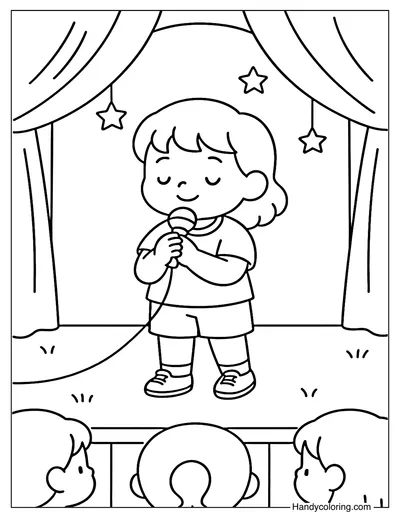 Raise Your Voice Coloring Page