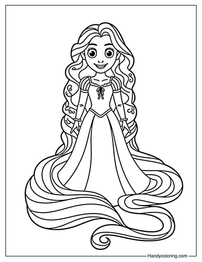 Rapunzel with Long Hair