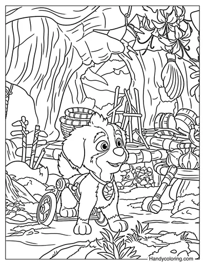 Rex Exploring the Dino Jungle Camp