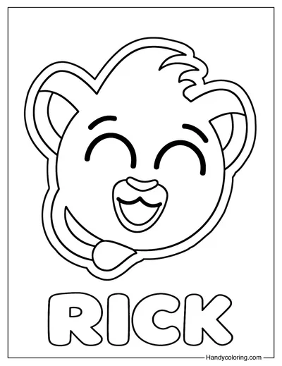 Rick Bolofofos Coloring Page