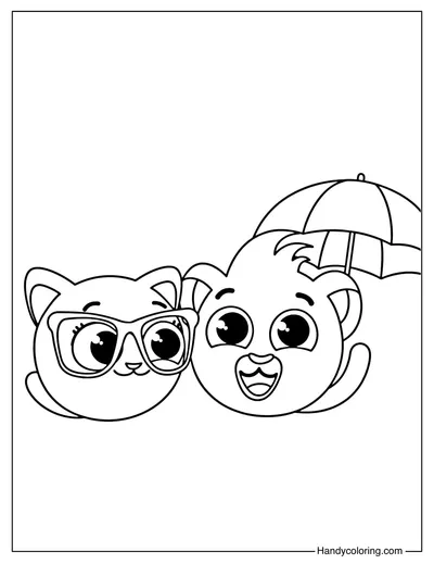 Rick with Sophie Bolofofos Coloring Page