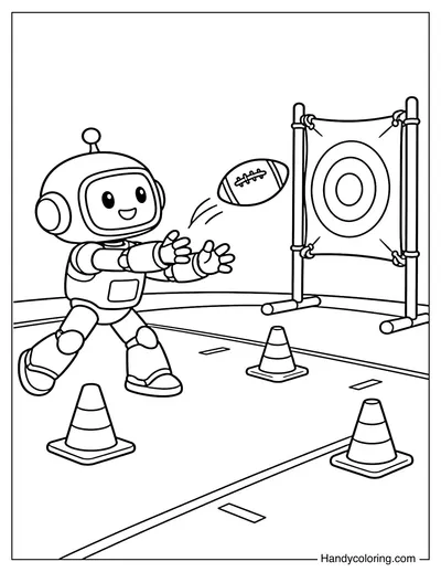 Robot Playing Football