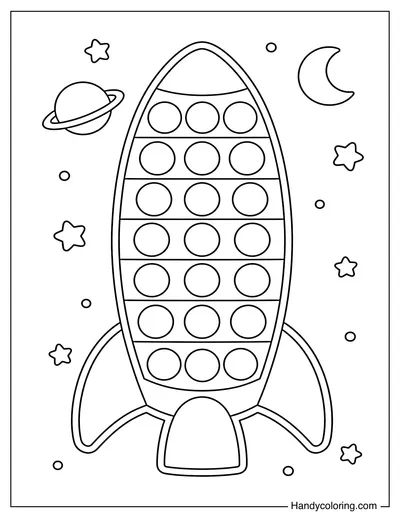Rocket Launch Pop It Simple Shape