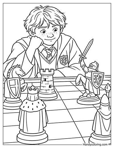 Ron Weasley Playing Wizard Chess