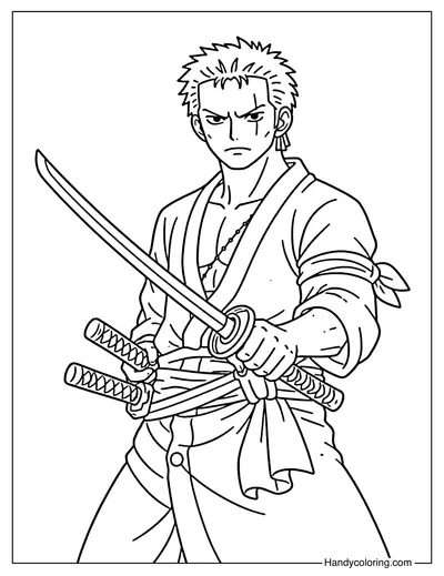 Roronoa Zoro Ready For Battle