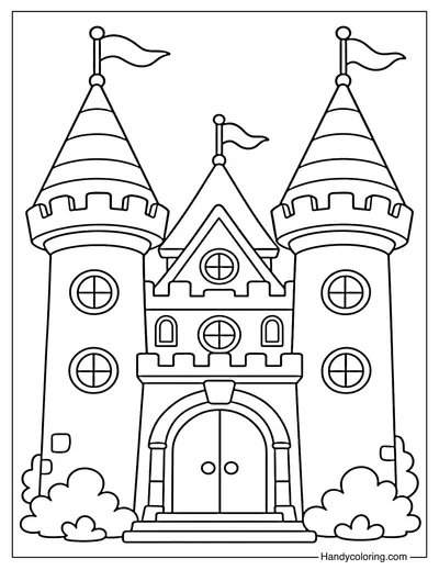 Round Tower Cute Castle