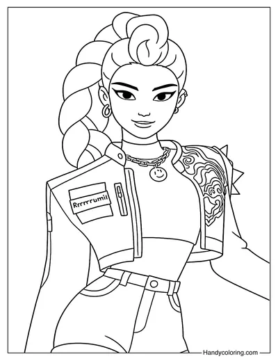 Rumi in a Cropped Jacket