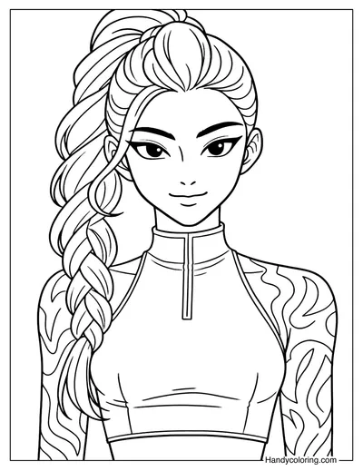 Rumi Portrait with Braided Hair