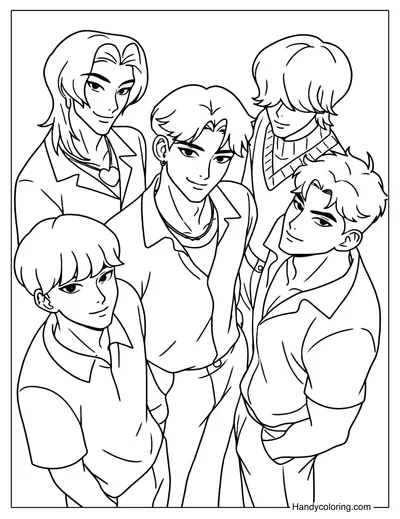 Saja Boys Group Portrait