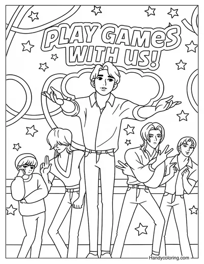 Saja Boys Inviting Fans to Play Games