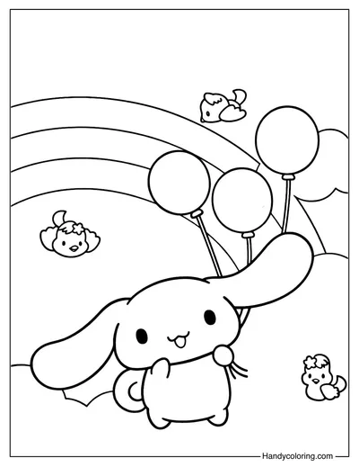 Sanrio Cinnamoroll Coloring Page