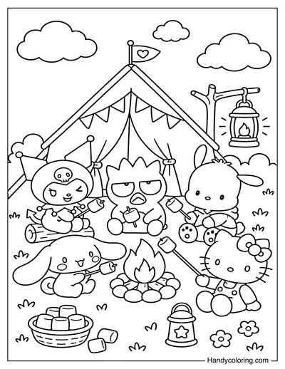Sanrio Friends Summer Camping
