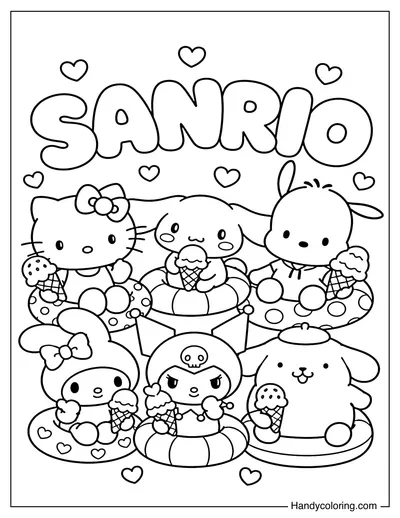 Sanrio Summer Ice Cream Party