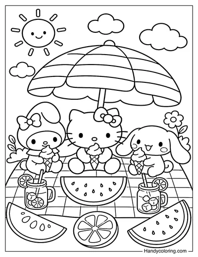 Sanrio Summer Ice Cream Picnic