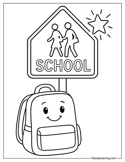 School Zone Magic Stars Coloring Page
